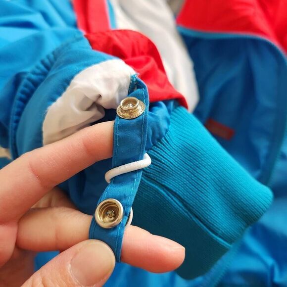 Columbia 90s retro Double layer reversible winter jacket hoodie puffer windbreak - Picture 8 of 13